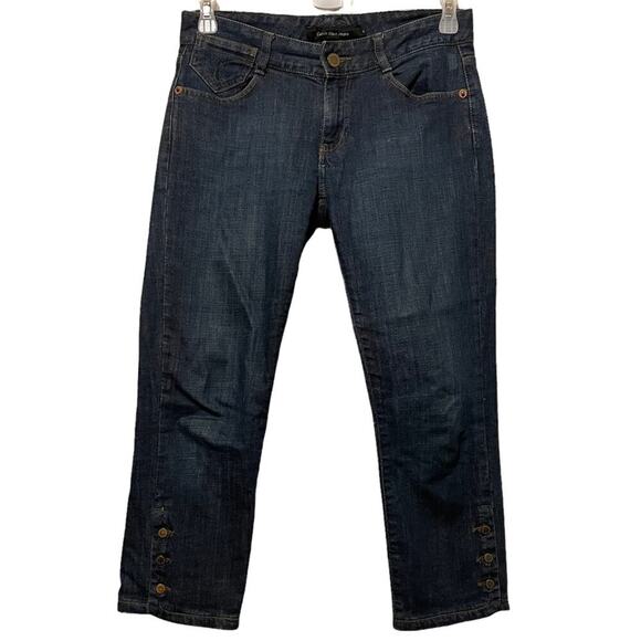 Women's Calvin Klein Cropped Jeans with button detailing - Picture 1 of 9
